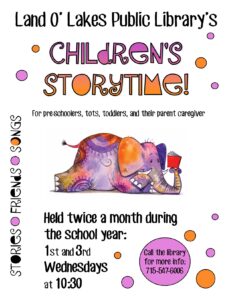 Children's Storytime @ Land O Lakes Public Library